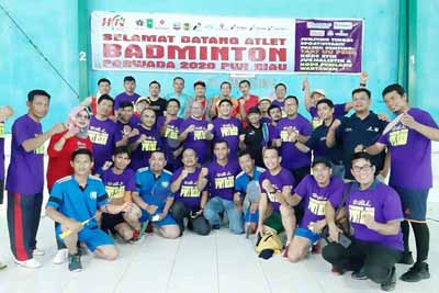 Porwada Cabor Bulutangkis PWI Riau Sukses, Ini Pemenangnya